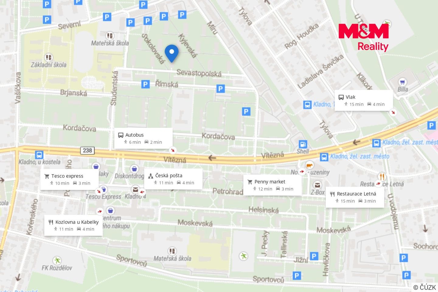 Pronájem, Byt 1+1, 29 m², Kladno, Sevastopolská, Kladno – náhled fotky 9