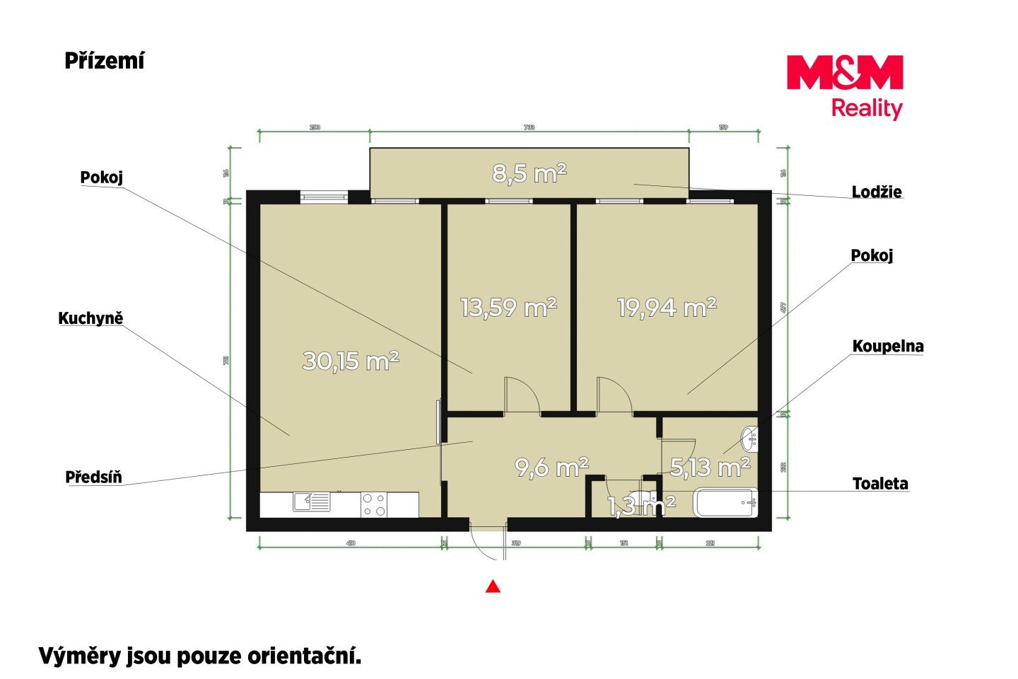 Pronájem, Byt 3+kk, 79 m², Vejprnice, Jižní Svahy, Vejprnice – náhled fotky 2
