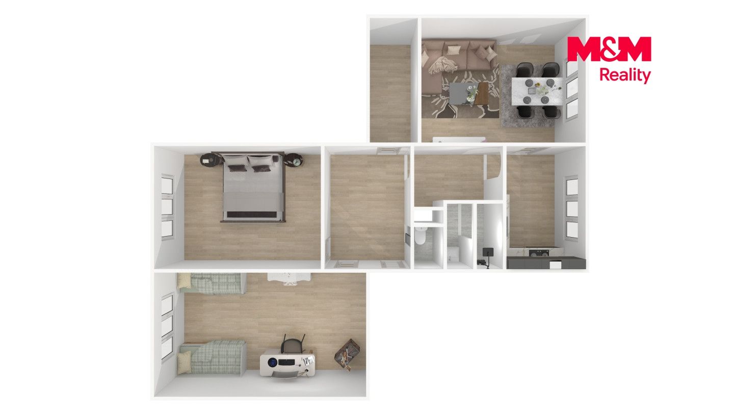 Prodej, Byt 3+1, 85 m², Toužim, Sídliště, Toužim – náhled fotky 13