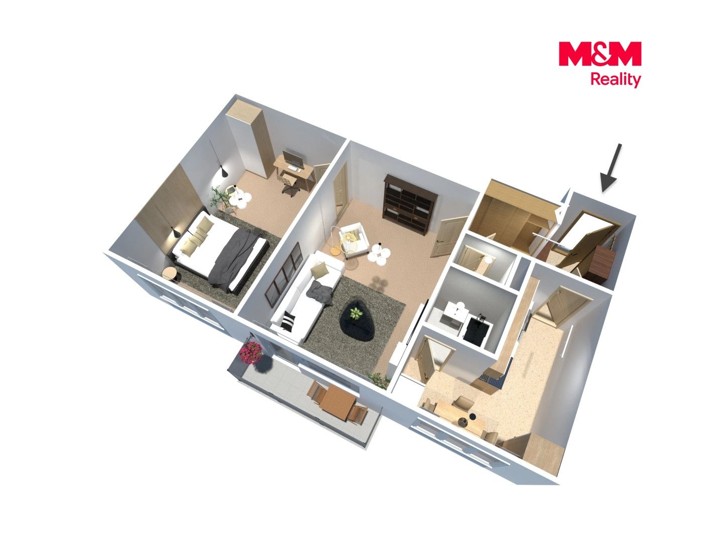 Prodej, Byt 2+1, 56 m², Písek, Zeyerova, Písek – náhled fotky 21