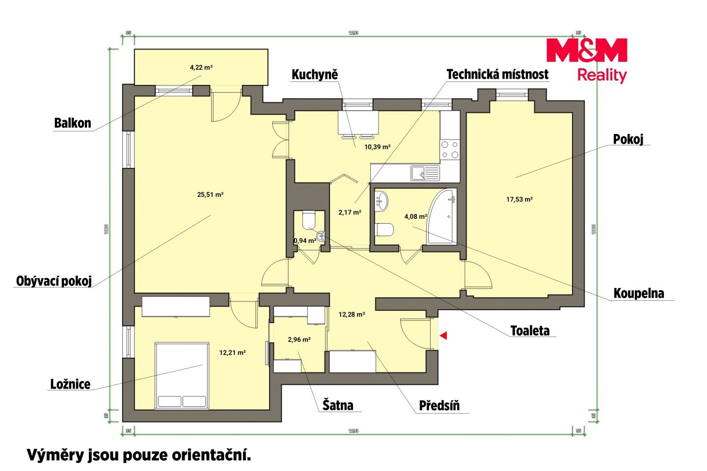 Prodej, Byt 3+1, 92 m², Mariánské Lázně, Hlavní třída, Mariánské Lázně – náhled fotky 4