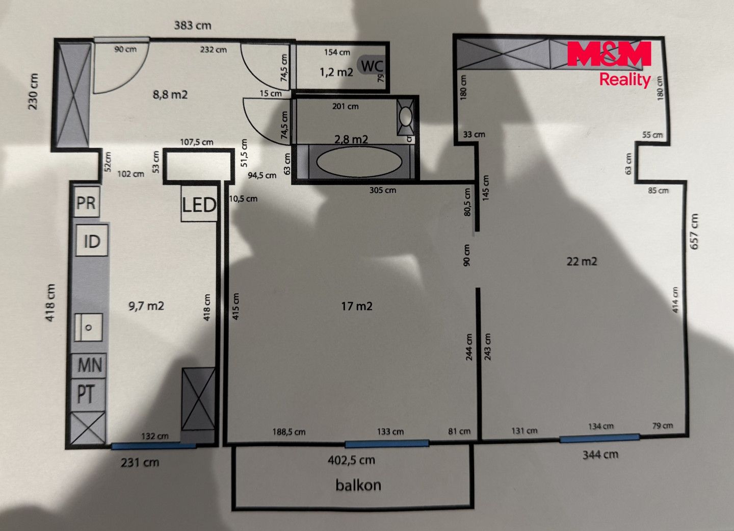Prodej, Byt 2+1, 60 m², Ostrava, nábřeží Svazu protifašistických bojovníků, Ostrava – náhled fotky 11