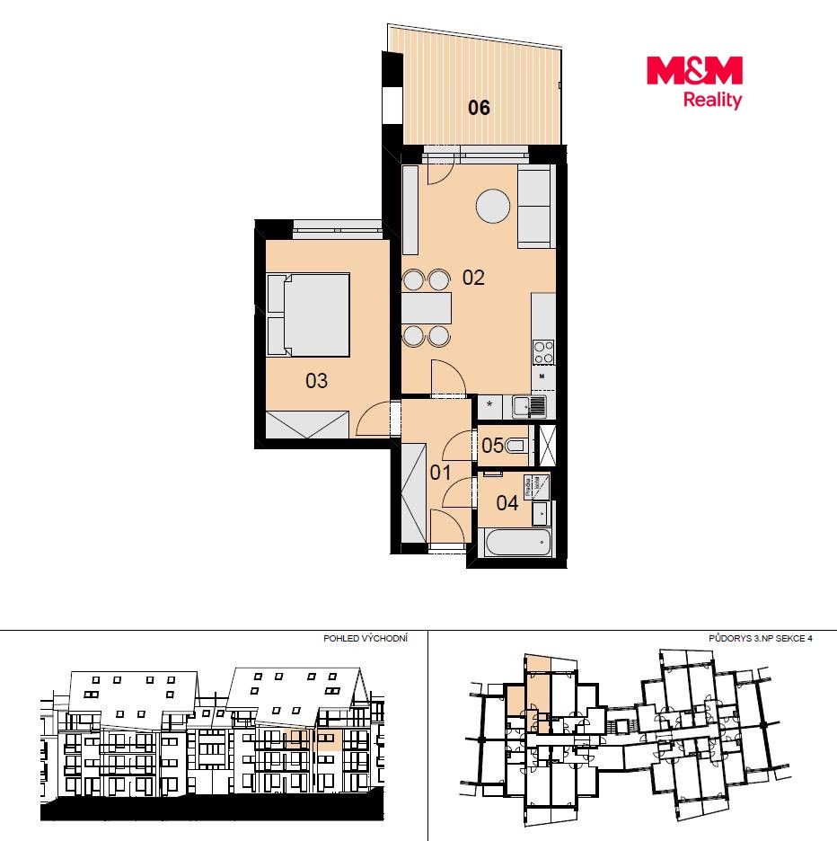 Prodej, Byt 2+kk, 51 m², Moravany, Višňová, Moravany – náhled fotky 31