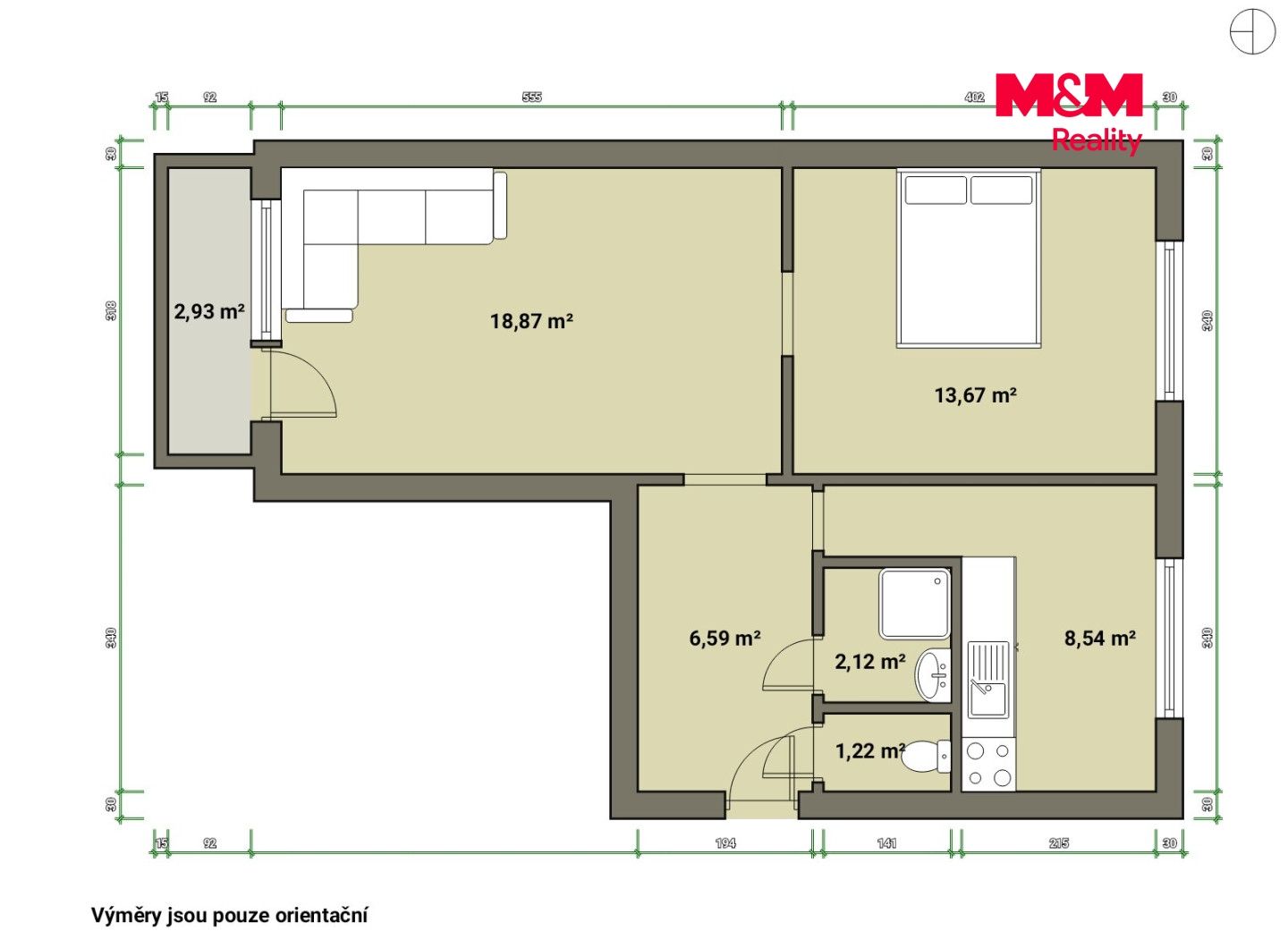 Prodej, Byt 2+1, 51 m², Aš, Hlavní, Aš – náhled fotky 6