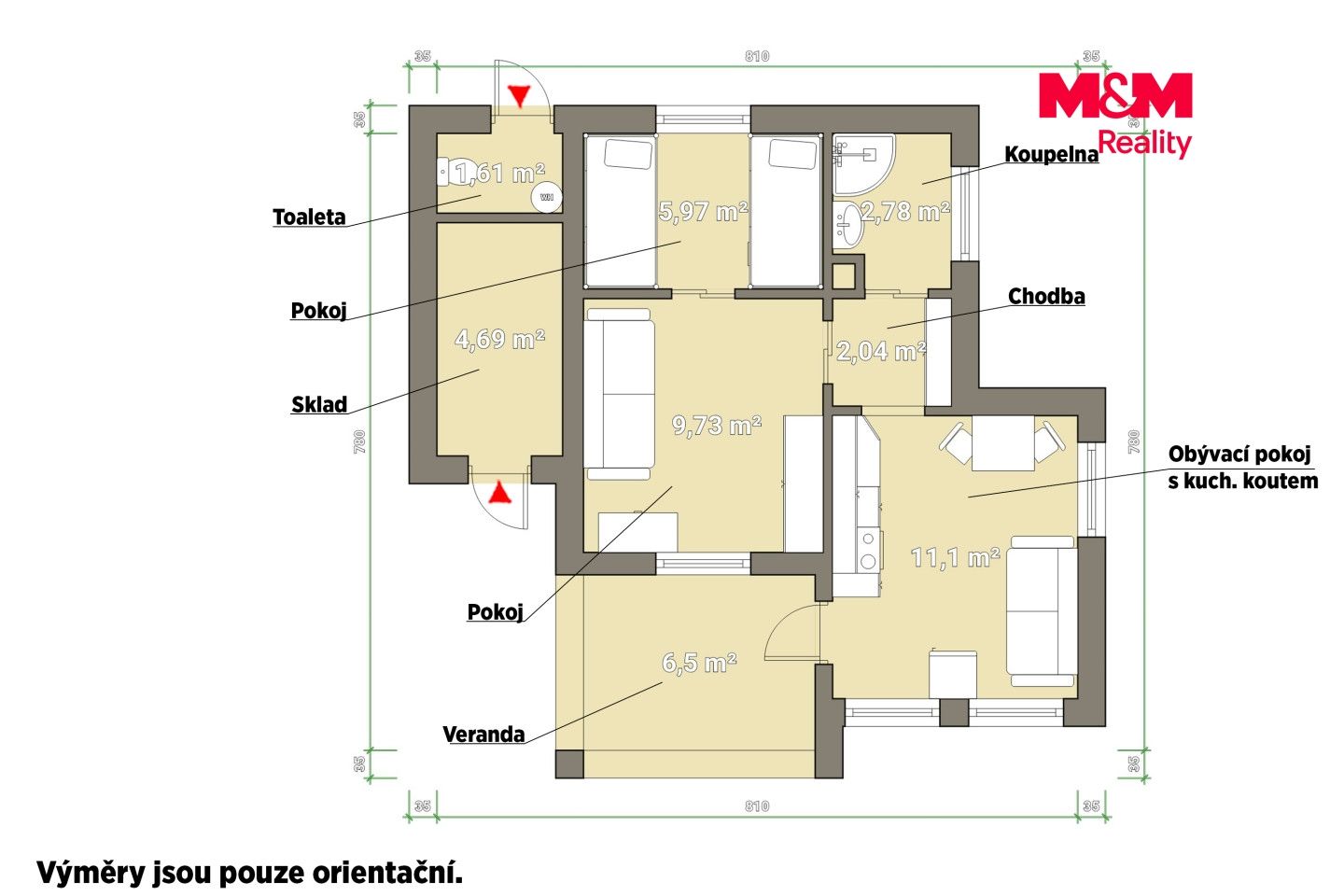Prodej, Chata, 47 m², Čerňovice, Čerňovice – náhled fotky 14