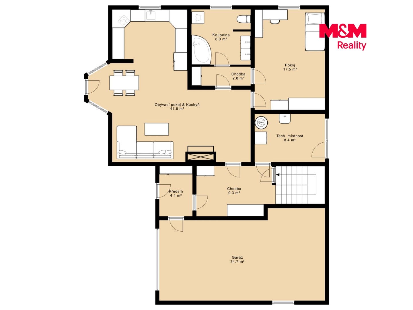 Prodej, Rodinný dům, 330 m², Dynín, Dynín – náhled fotky 38