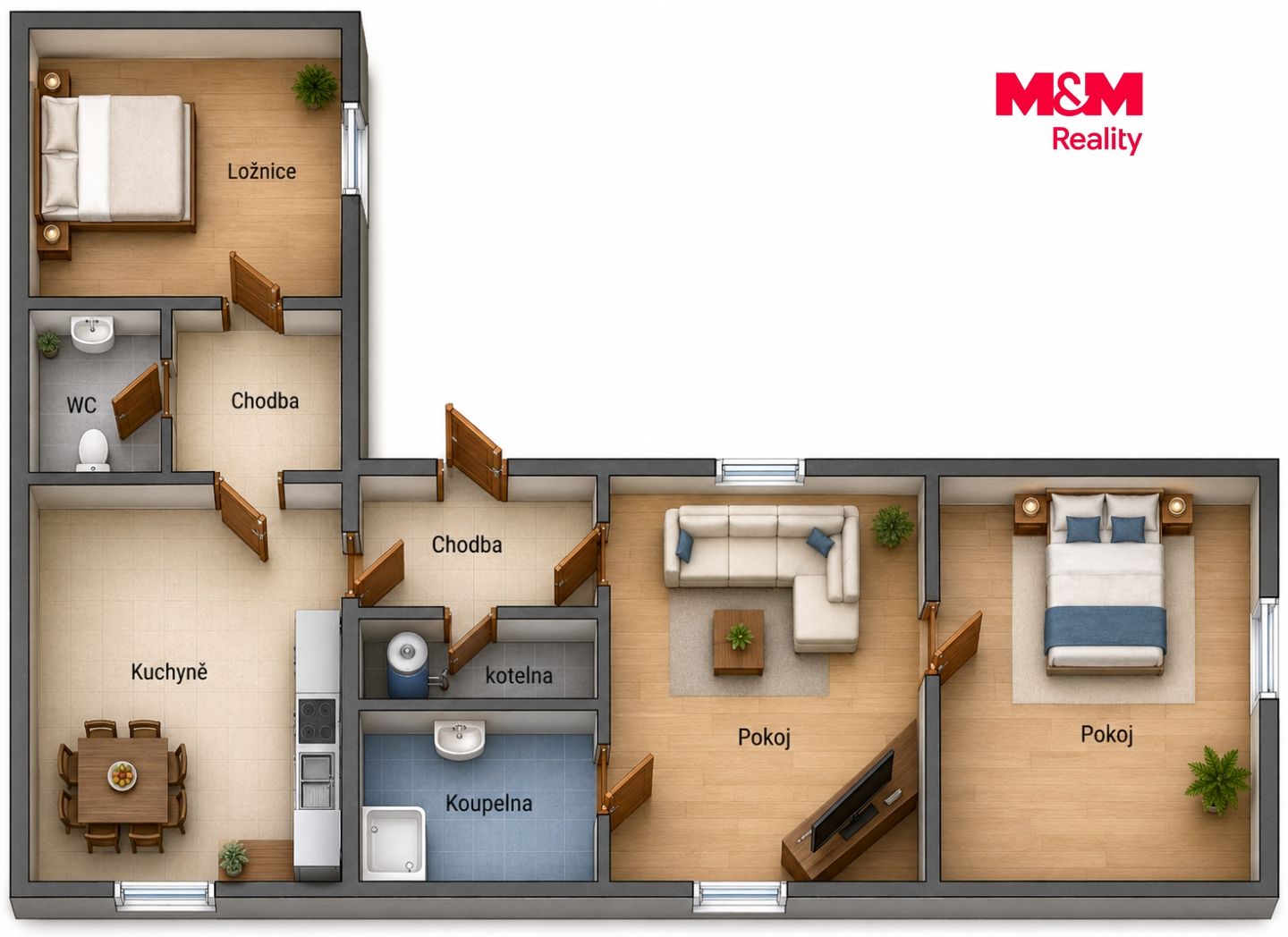 Prodej, Rodinný dům, 85 m², Pošná, Pošná – náhled fotky 11