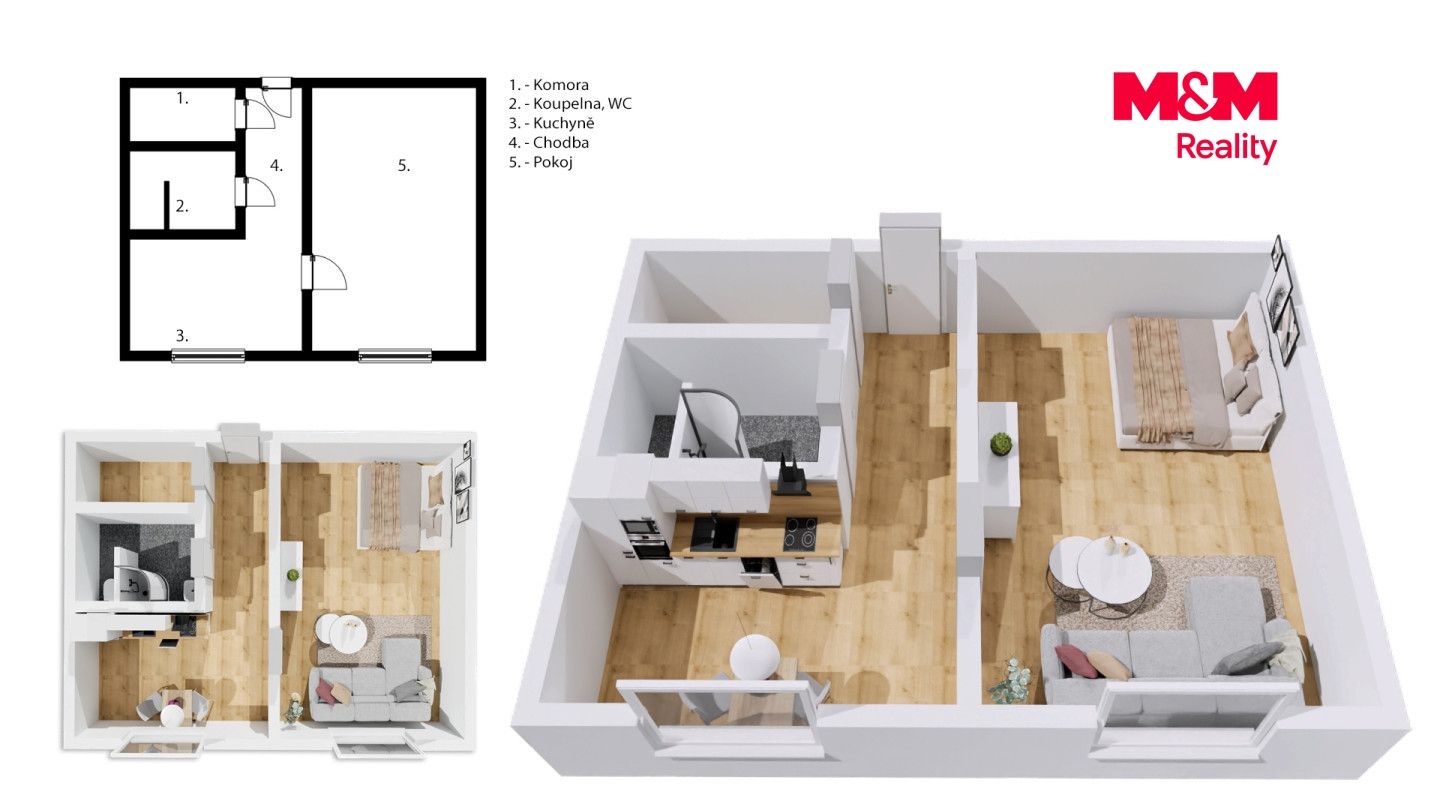 Prodej, Byt 1+1, 32 m², Rokytnice v Orlických horách, Sídliště 1. máje, Rokytnice v Orlických horách – náhled fotky 10