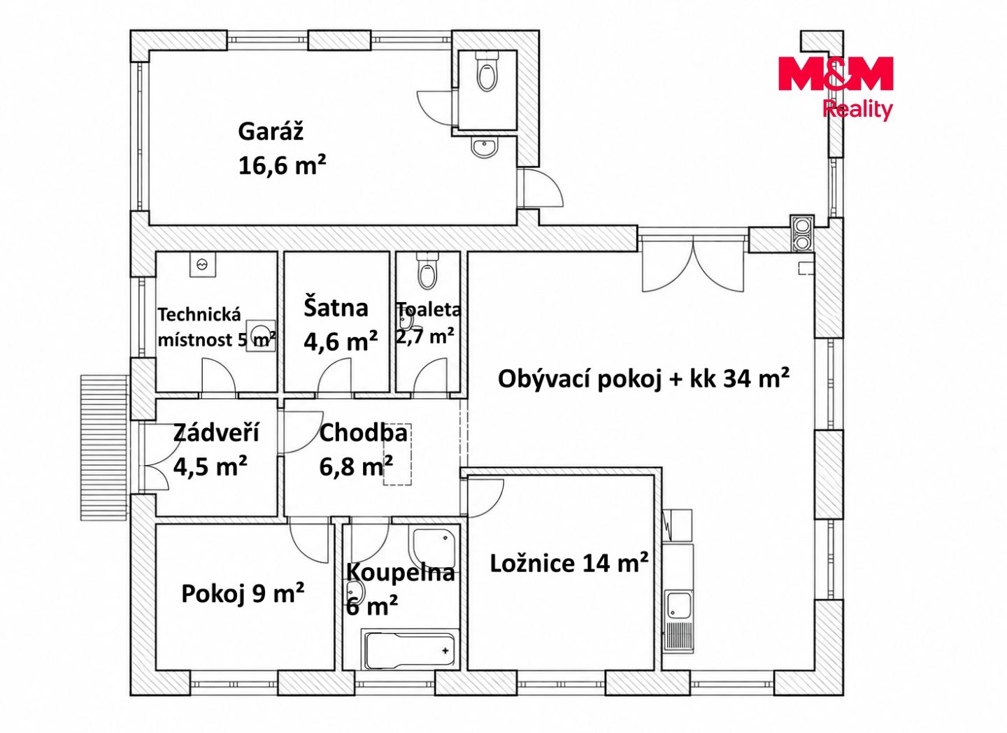 Prodej, Rodinný dům, 104 m², Chleby, Járy Cimrmana, Chleby – náhled fotky 22