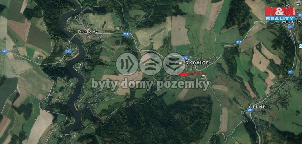 Prodej, Pozemek k bydlení, Pastviny