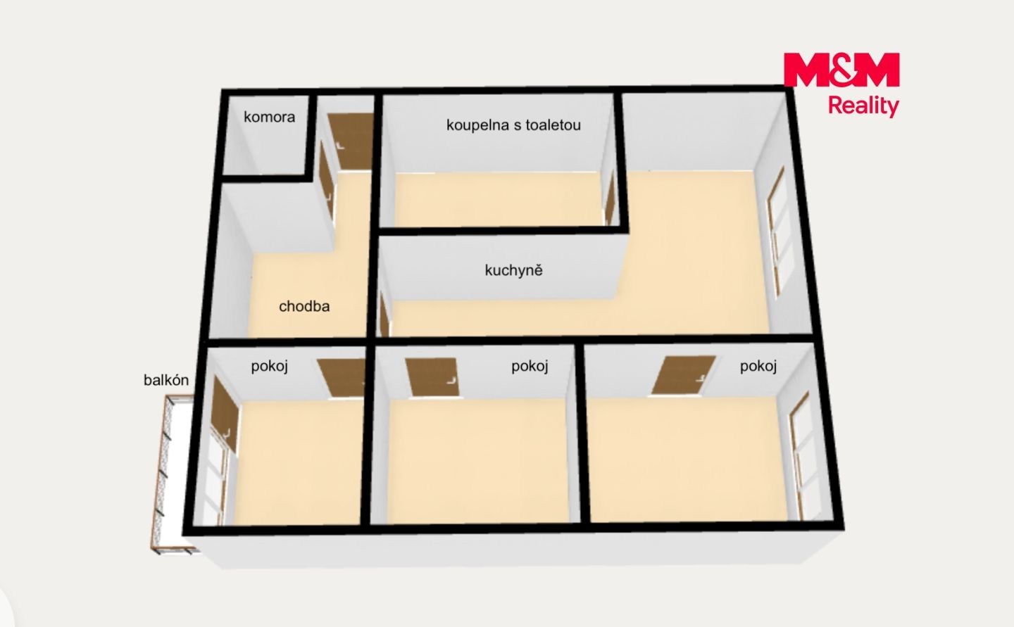 Prodej, Byt 3+1, 66 m², Rokytnice v Orlických horách, U Nádraží, Rokytnice v Orlických horách – náhled fotky 14