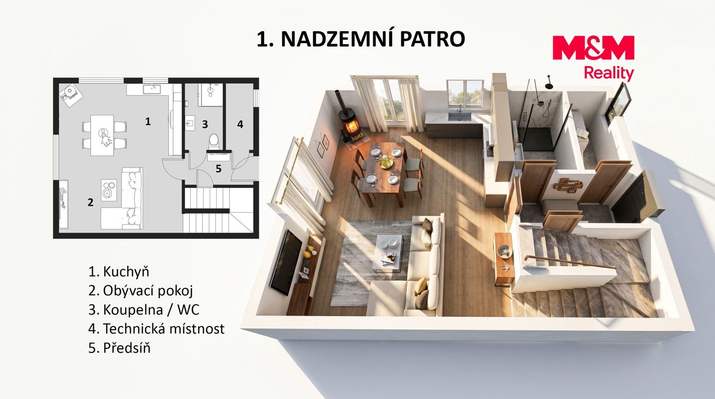 Prodej, Rodinný dům, 97 m², Králův Dvůr, Fibichova, Králův Dvůr – náhled fotky 6