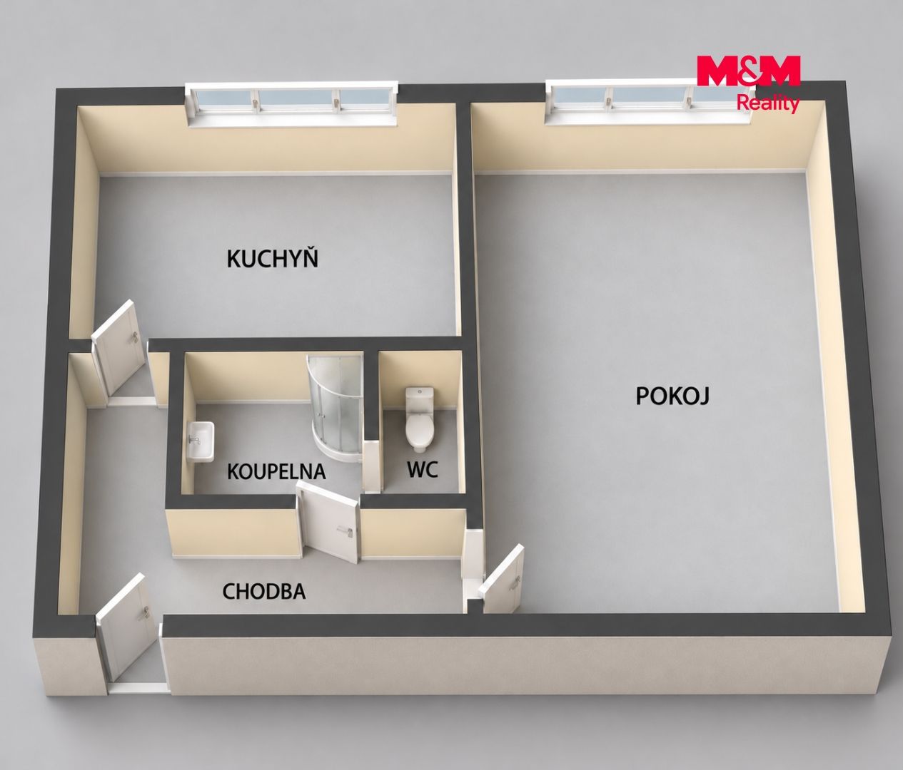 Prodej, Byt 1+1, 39 m², Jirkov, Mládežnická, Jirkov – náhled fotky 6
