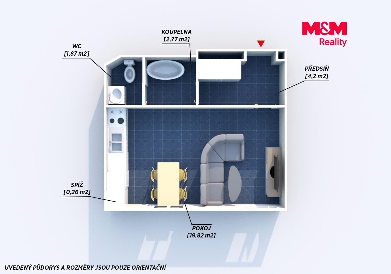 Pronájem, Byt 1+kk, 30 m², Hořovice, Anýžova, Hořovice – náhled fotky 8