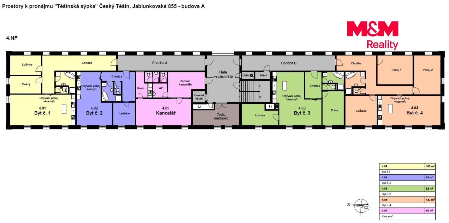 Pronájem, Byt 3+kk, 109 m², Český Těšín, Jablunkovská, Český Těšín – náhled fotky 4