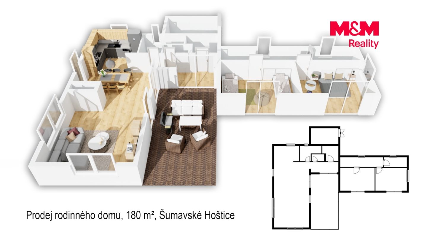 Prodej, Rodinný dům, 180 m², Šumavské Hoštice, Šumavské Hoštice – náhled fotky 22