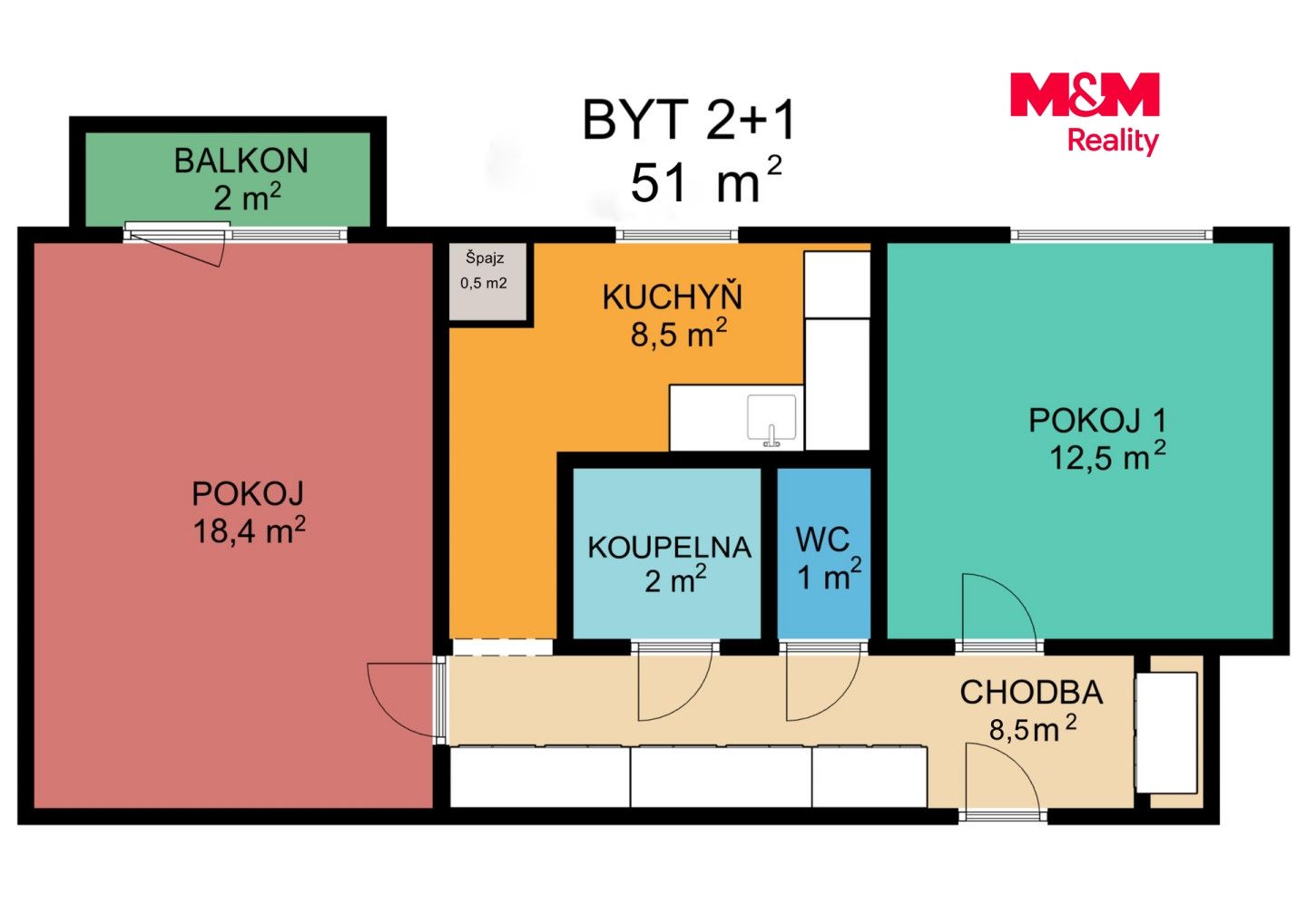 Prodej, Byt 2+1, 51 m², Jeseník, Halasova, Jeseník – náhled fotky 3