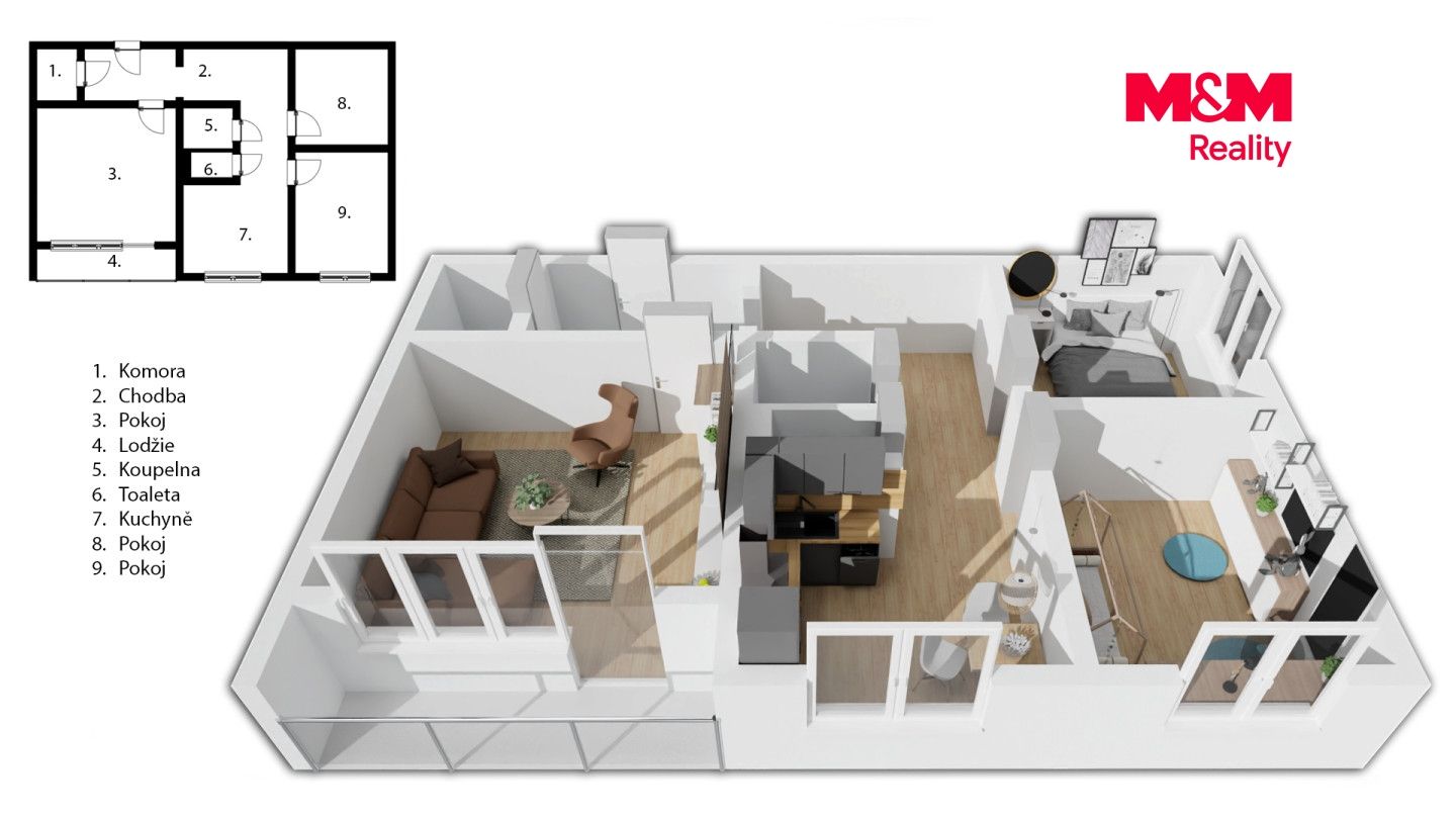 Prodej, Byt 3+1, 63 m², Orlová, F. S. Tůmy, Orlová – náhled fotky 4