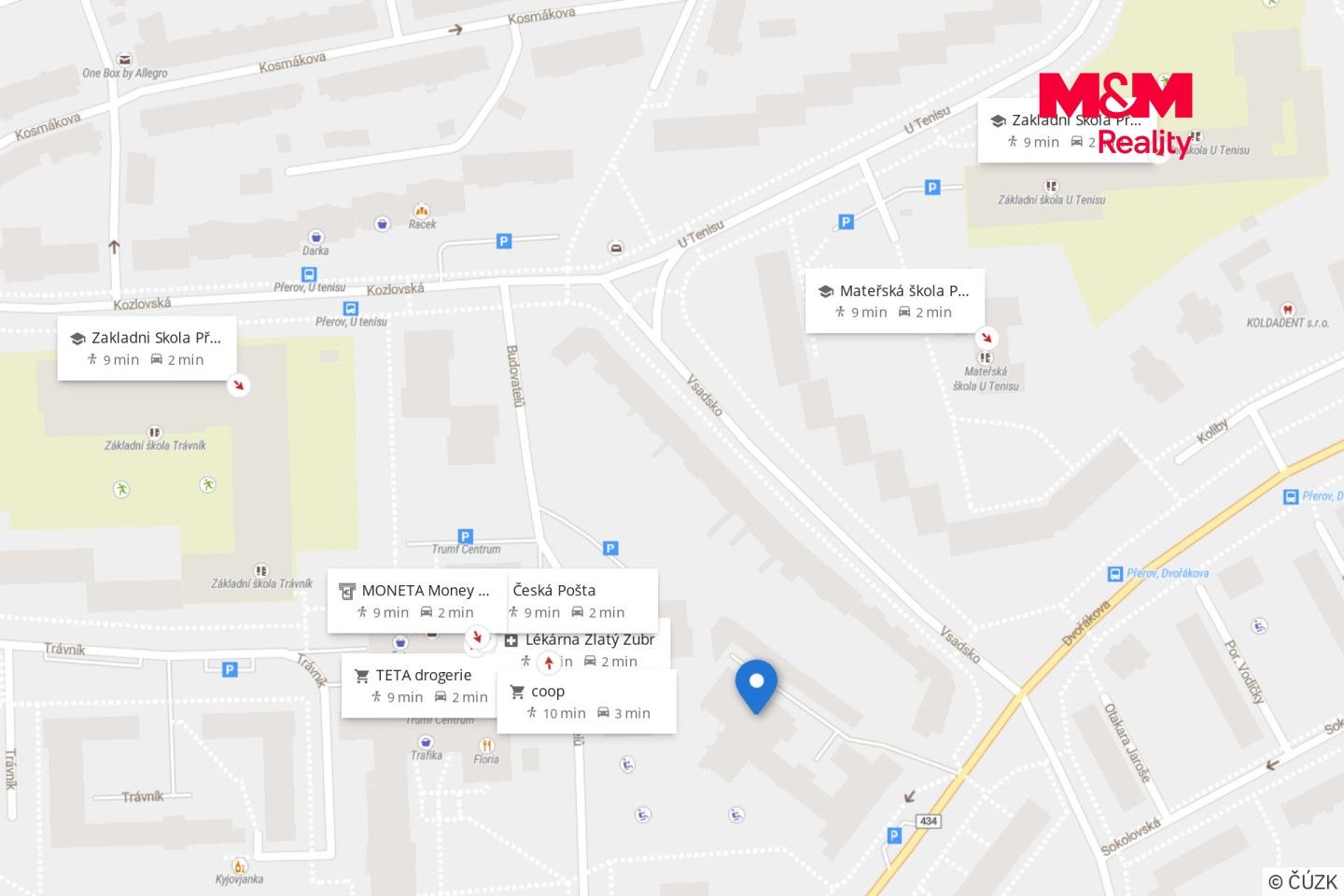 Pronájem, Byt 2+kk, 41 m², Přerov, Dvořákova, Přerov – náhled fotky 14