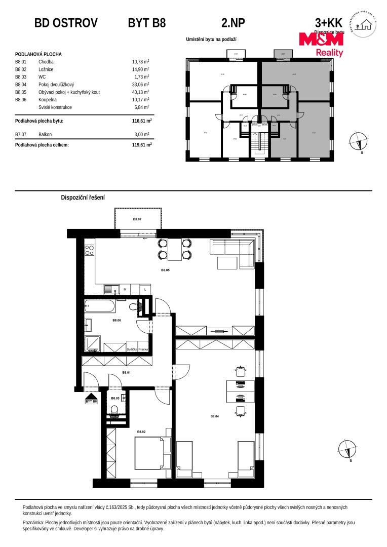 Prodej, Byt 3+kk, 120 m², Ostrov, Hlavní třída, Ostrov – náhled fotky 5