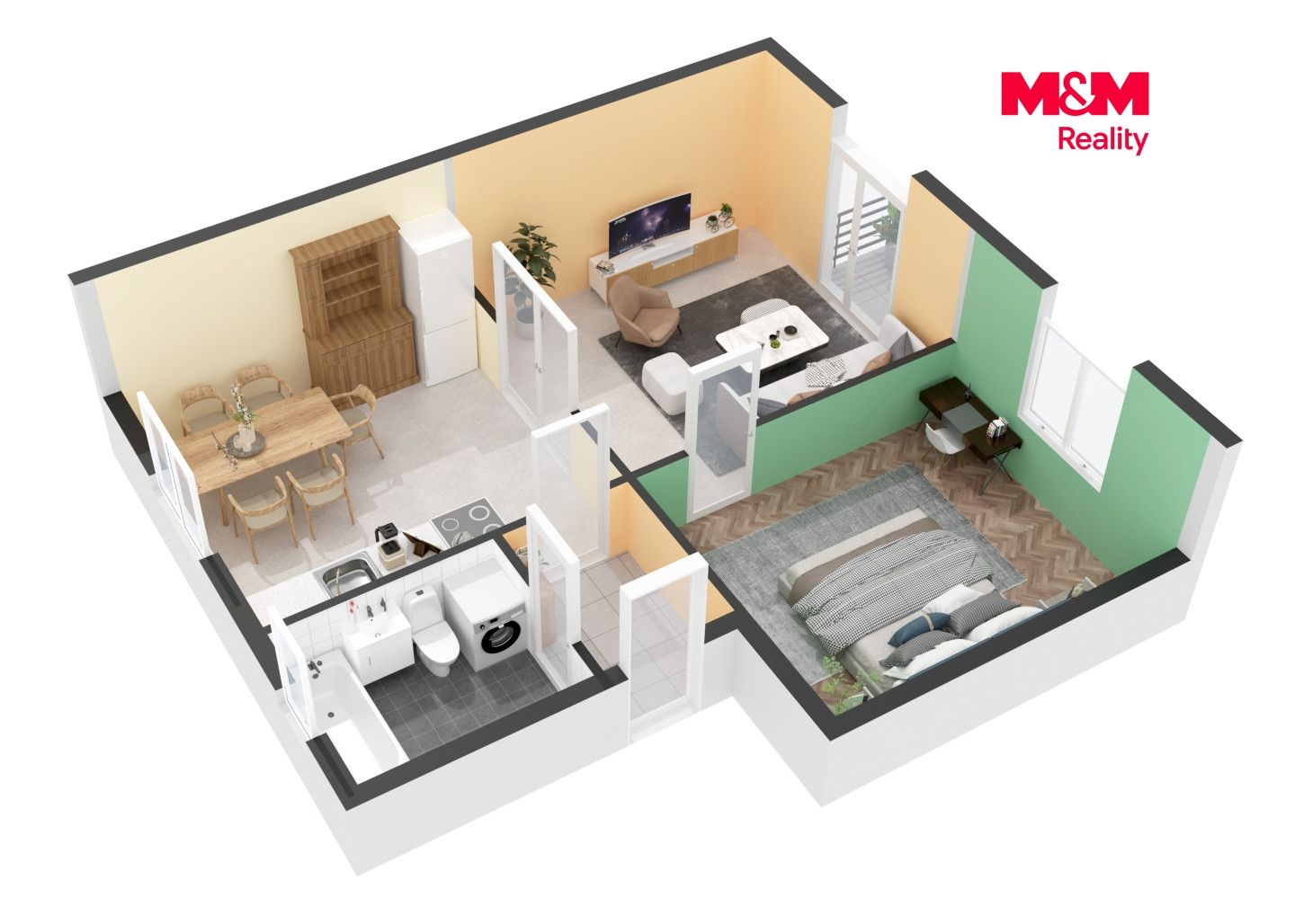 Prodej, Byt 2+1, 48 m², Kolín, Brankovická, Kolín – náhled fotky 5