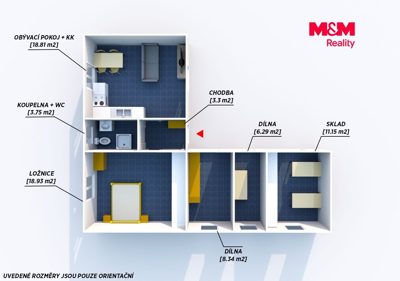 Prodej, Rodinný dům, 44 m², Mořina, Mořina – náhled fotky 4