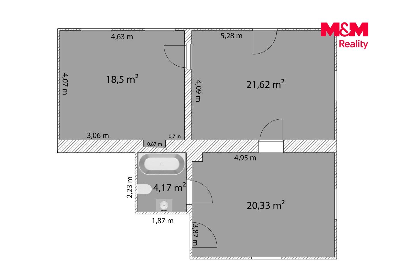 Prodej, Byt 3+kk, 68 m², Libčice nad Vltavou, Letecká, Libčice nad Vltavou – náhled fotky 11