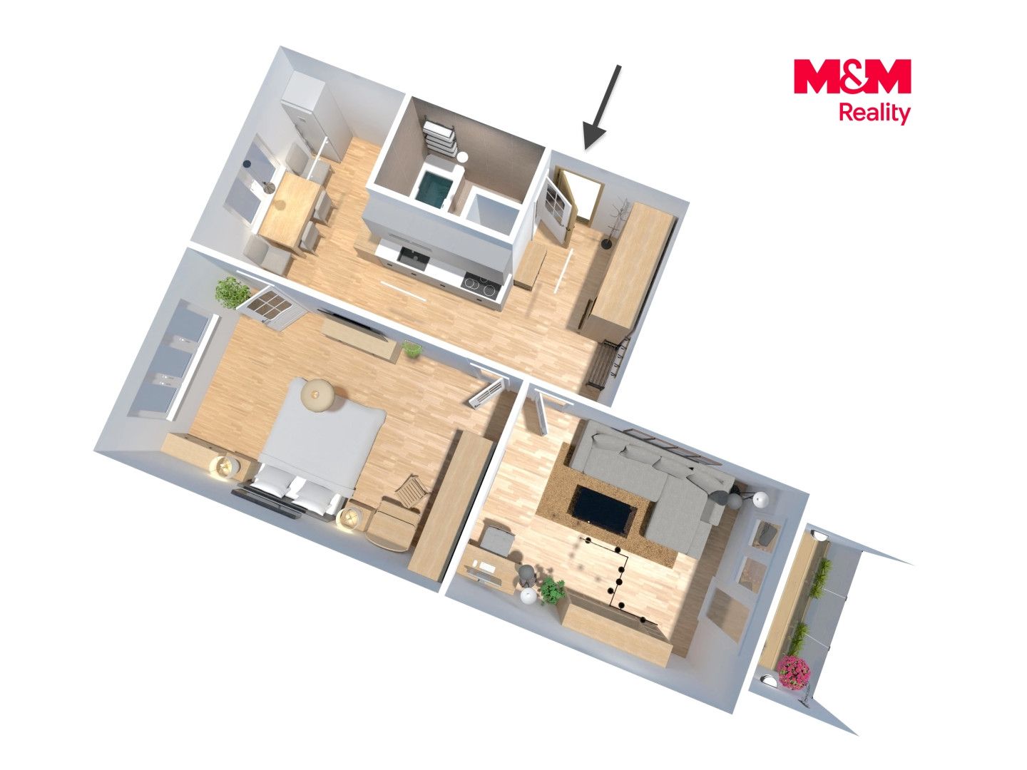Prodej, Byt 2+1, 61 m², Chomutov, Skalková, Chomutov – náhled fotky 10