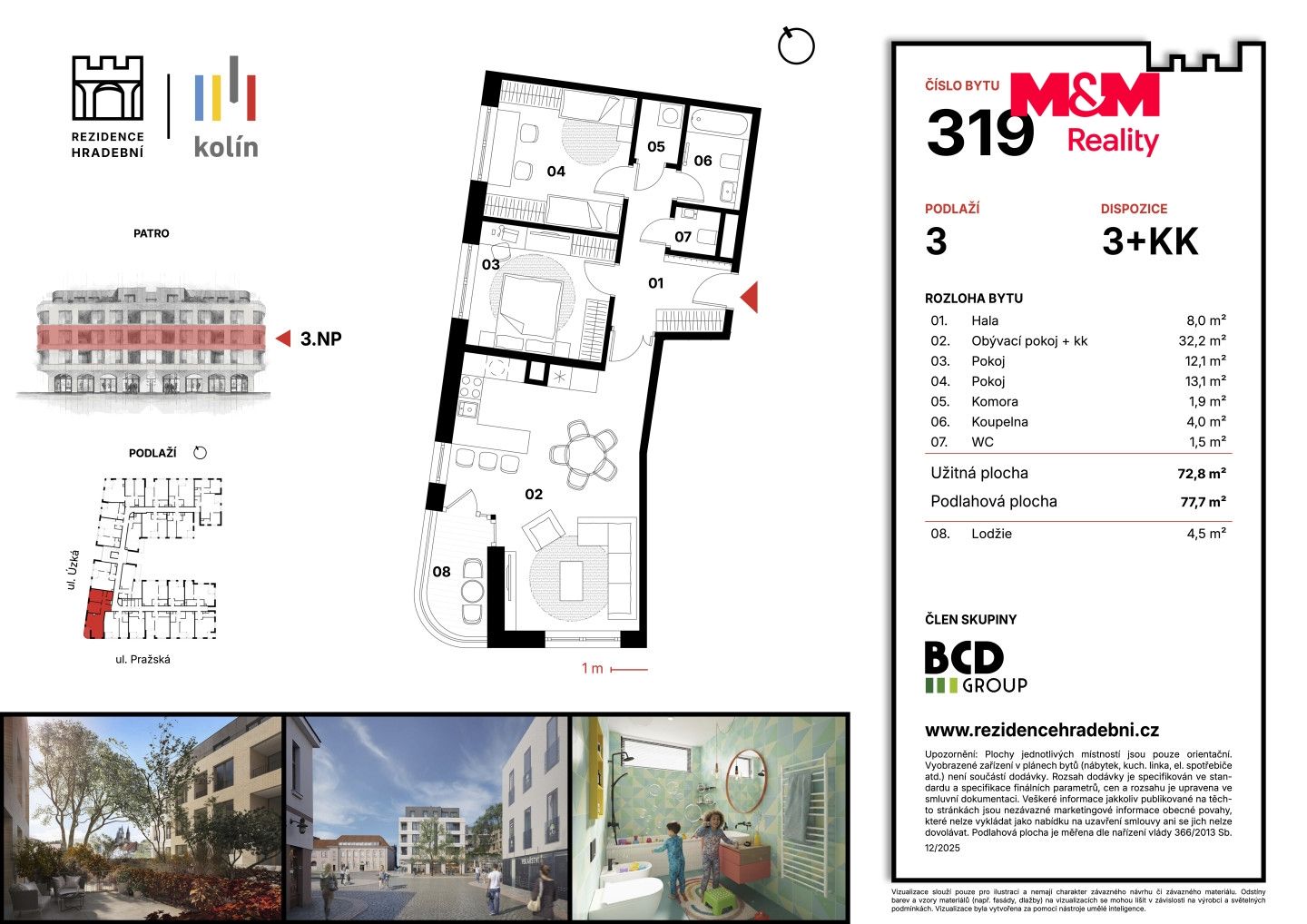 Prodej, Byt 3+kk, 72 m², Kolín, Kolín – náhled fotky 5