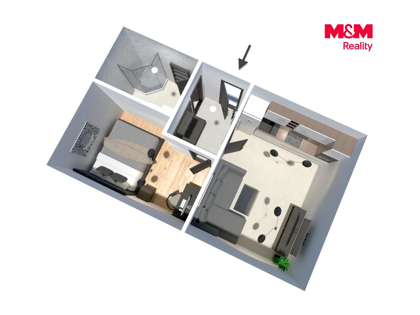 Pronájem, Byt 2+kk, 30 m², Kovanice, Kovanice – náhled fotky 5