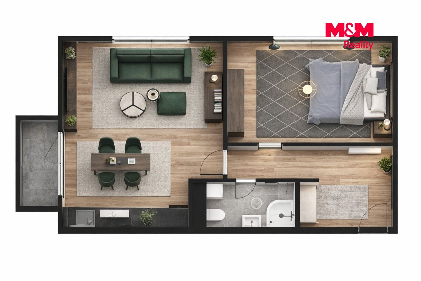 Prodej, Byt 2+kk, 63 m², Žleby, Žleby – náhled fotky 6