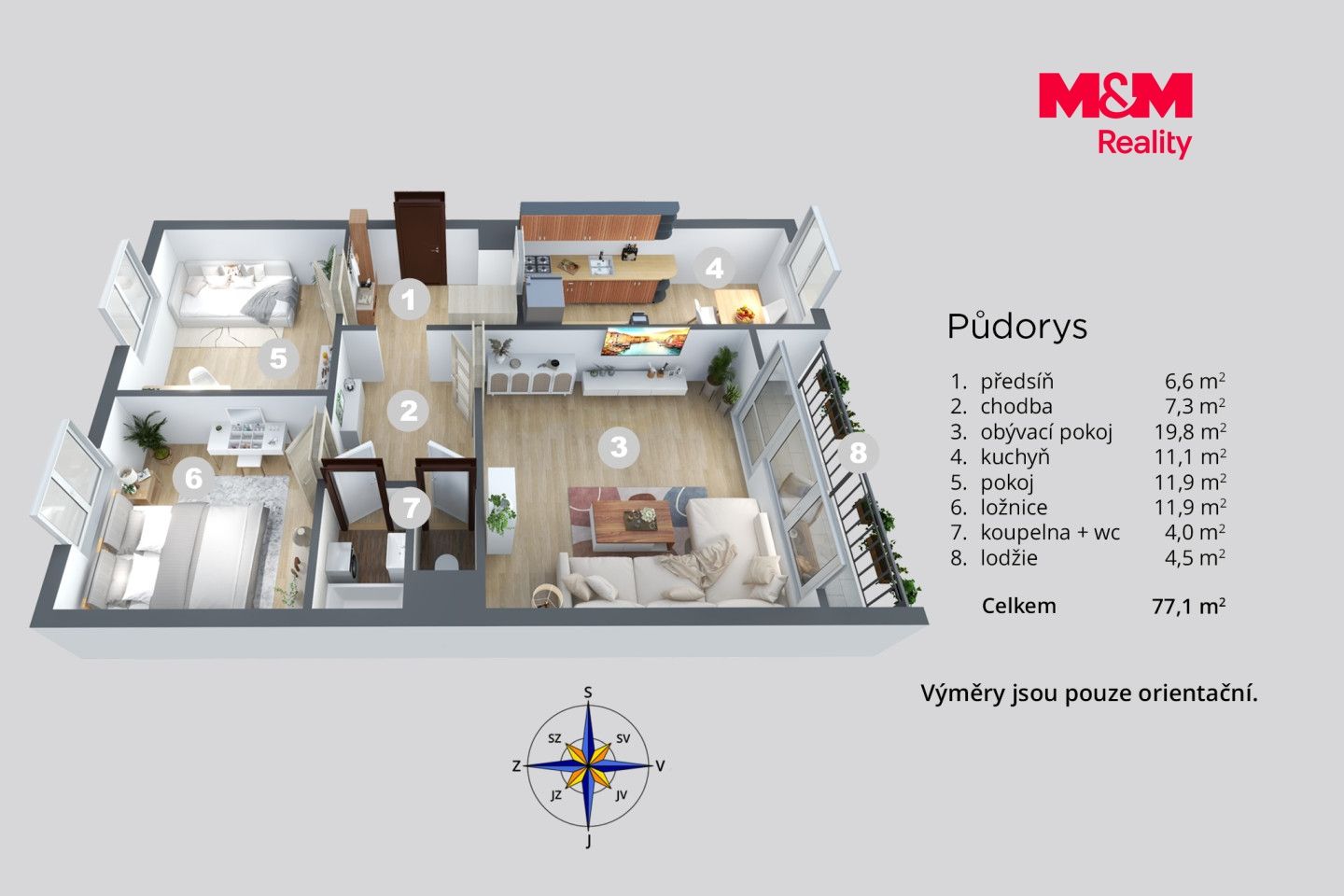 Prodej, Byt 3+1, 74 m², Ústí nad Labem, Obvodová, Ústí nad Labem – náhled fotky 7