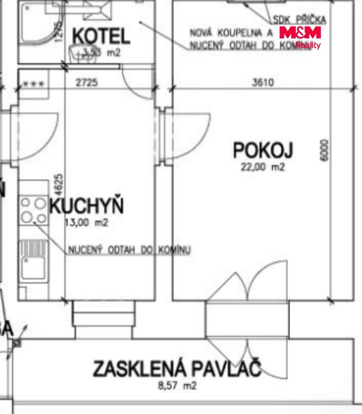 Pronájem, Byt 2+kk, 49 m², Praha, Dlážděná, Praha – náhled fotky 11
