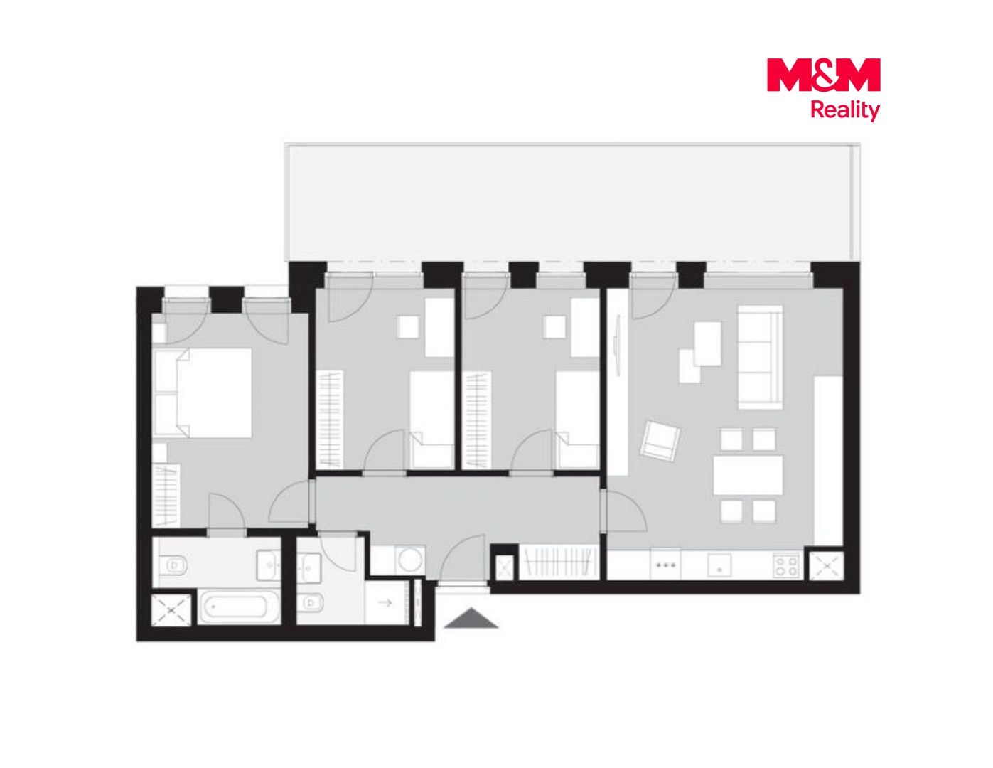 Prodej, Byt 4+kk, 87 m², Kladno, Ke křížku, Kladno – náhled fotky 6