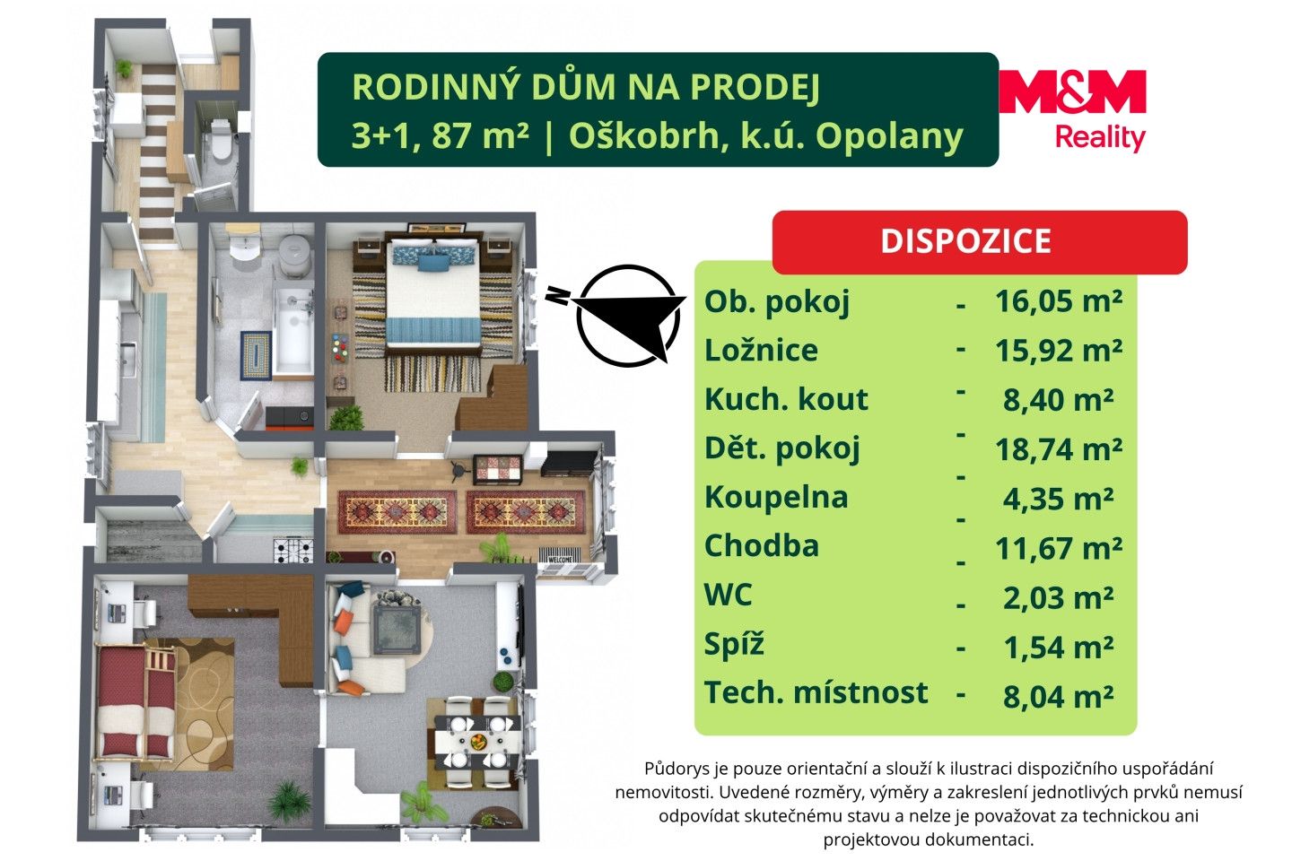 Prodej, Rodinný dům, 87 m², Opolany, Opolany – náhled fotky 11