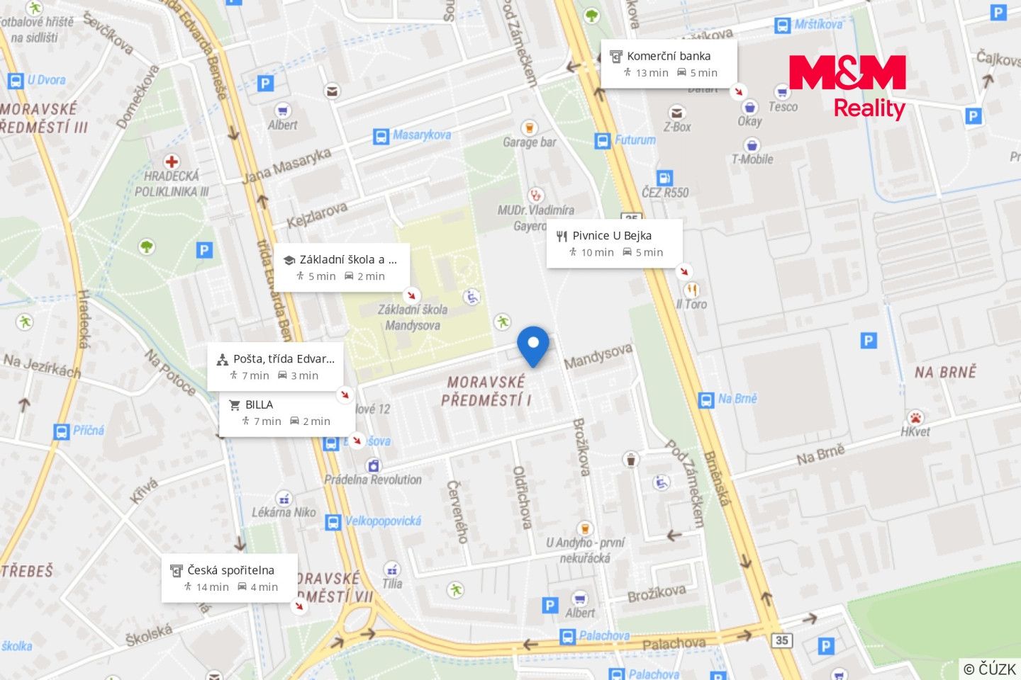 Prodej, Byt 2+kk, 59 m², Hradec Králové, Mandysova, Hradec Králové – náhled fotky 16