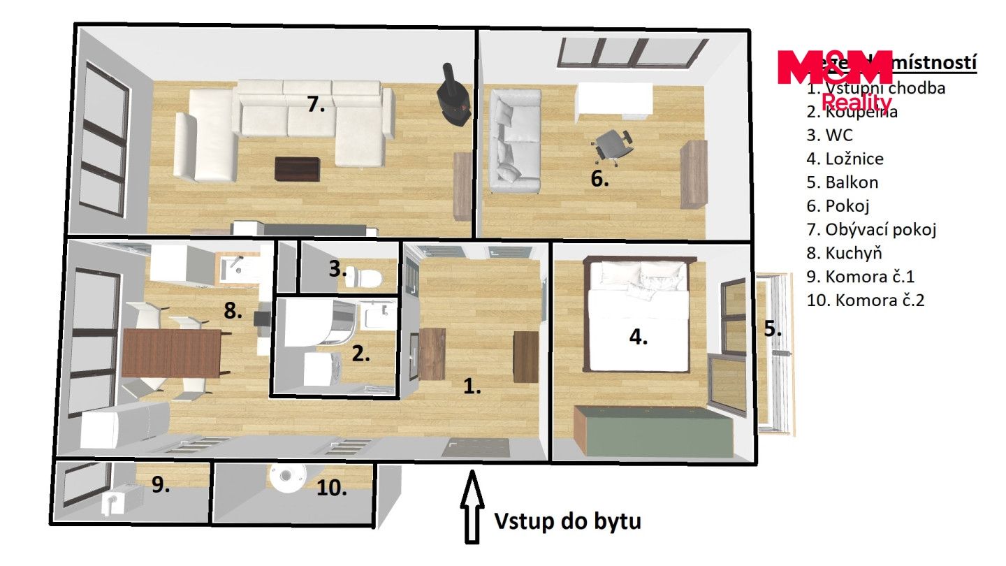 Prodej, Byt 3+1, 75 m², Protivín, Ve Školce, Protivín – náhled fotky 17