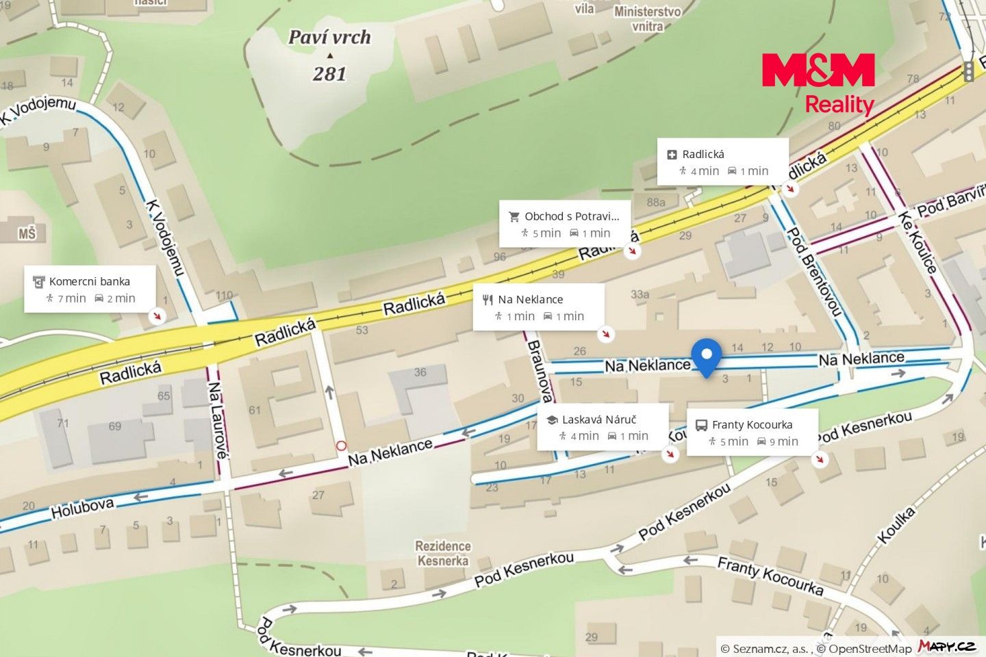 Pronájem, Byt 2+kk, 58 m², Praha, Na Neklance, Praha – náhled fotky 8