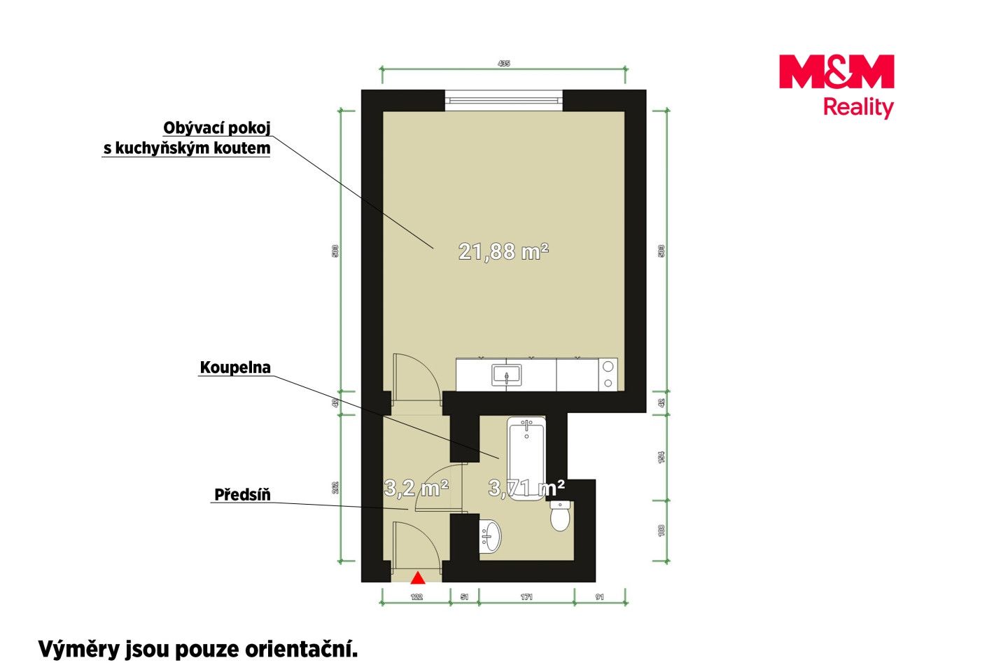 Pronájem, Byt 1+kk, 30 m², Plzeň, Sladkovského, Plzeň – náhled fotky 2