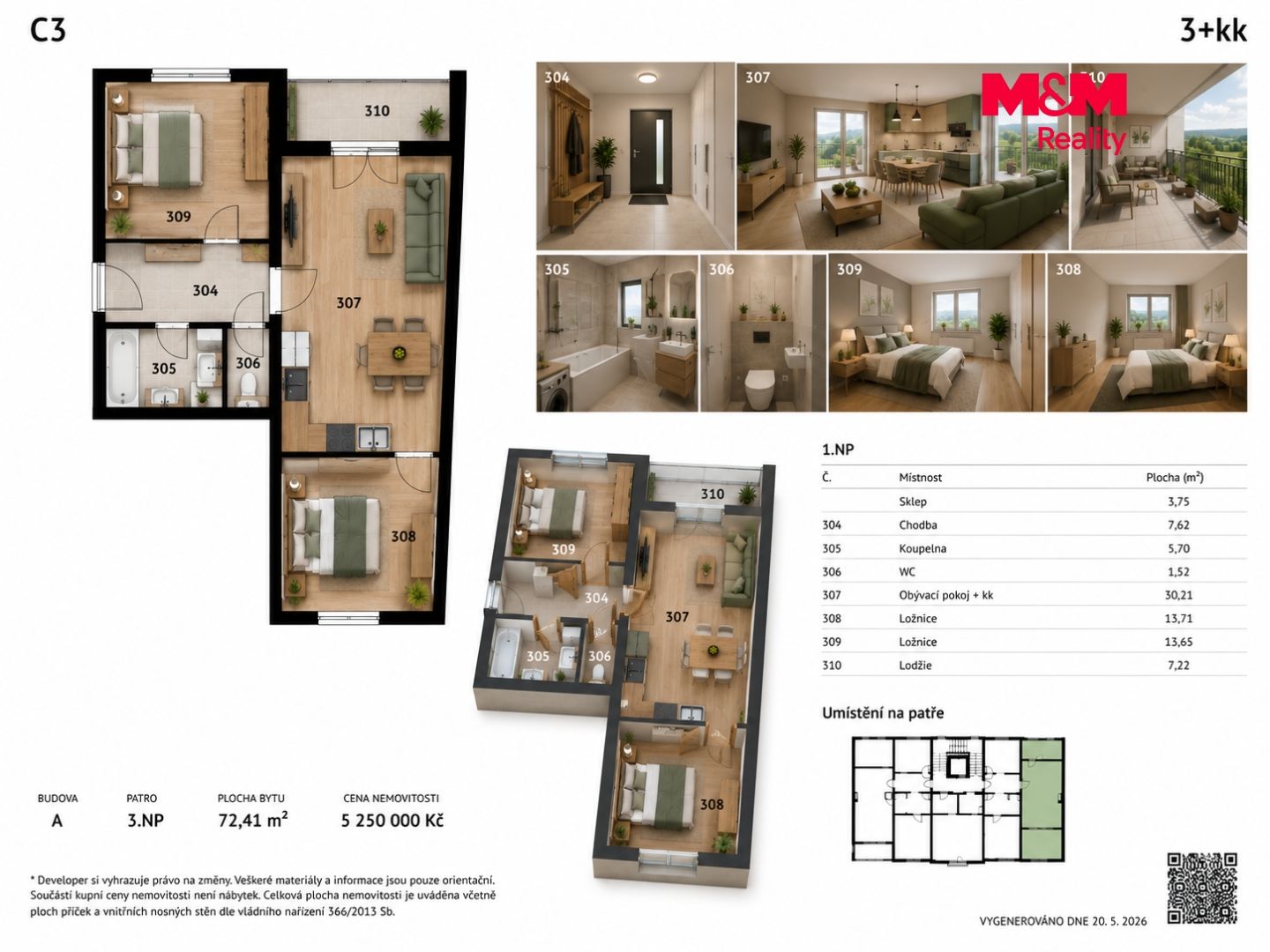 Prodej, Byt 3+kk, 72 m², Nýrsko, Nýrsko – náhled fotky 6