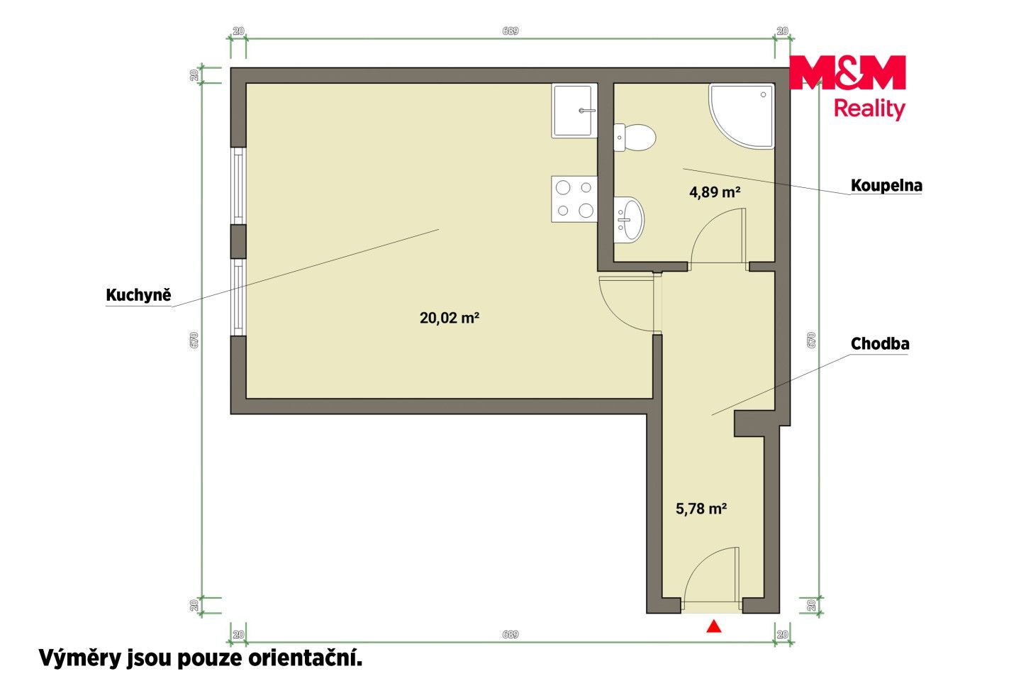 Pronájem, Byt 1+kk, 30 m², Františkovy Lázně, Národní, Františkovy Lázně – náhled fotky 5