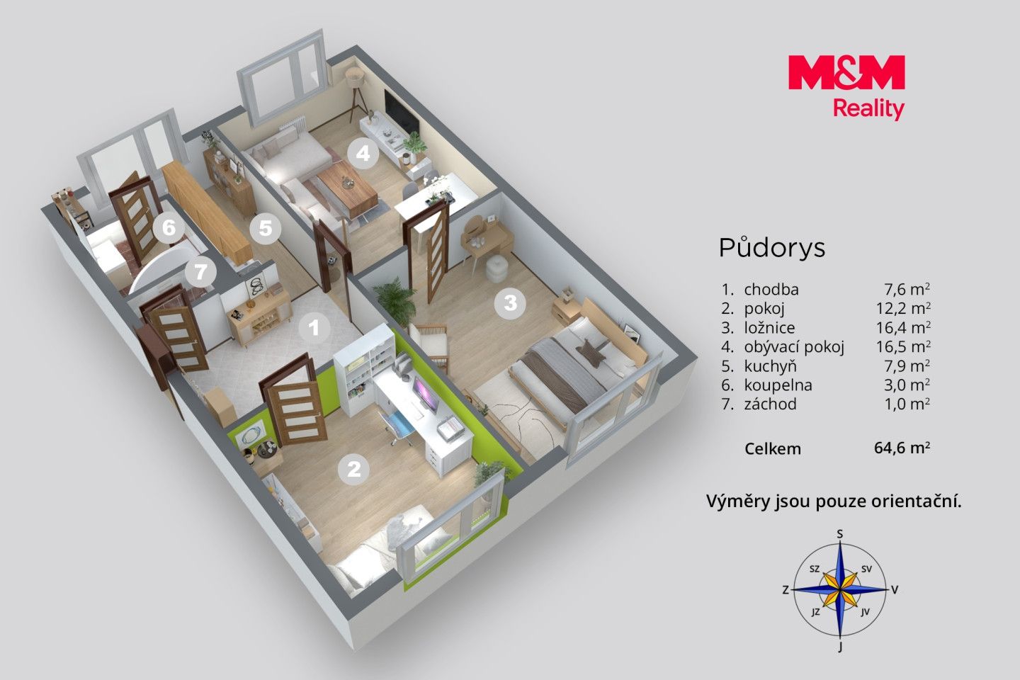 Prodej, Byt 3+1, 65 m², Bílina, Sídliště Za Chlumem, Bílina – náhled fotky 8