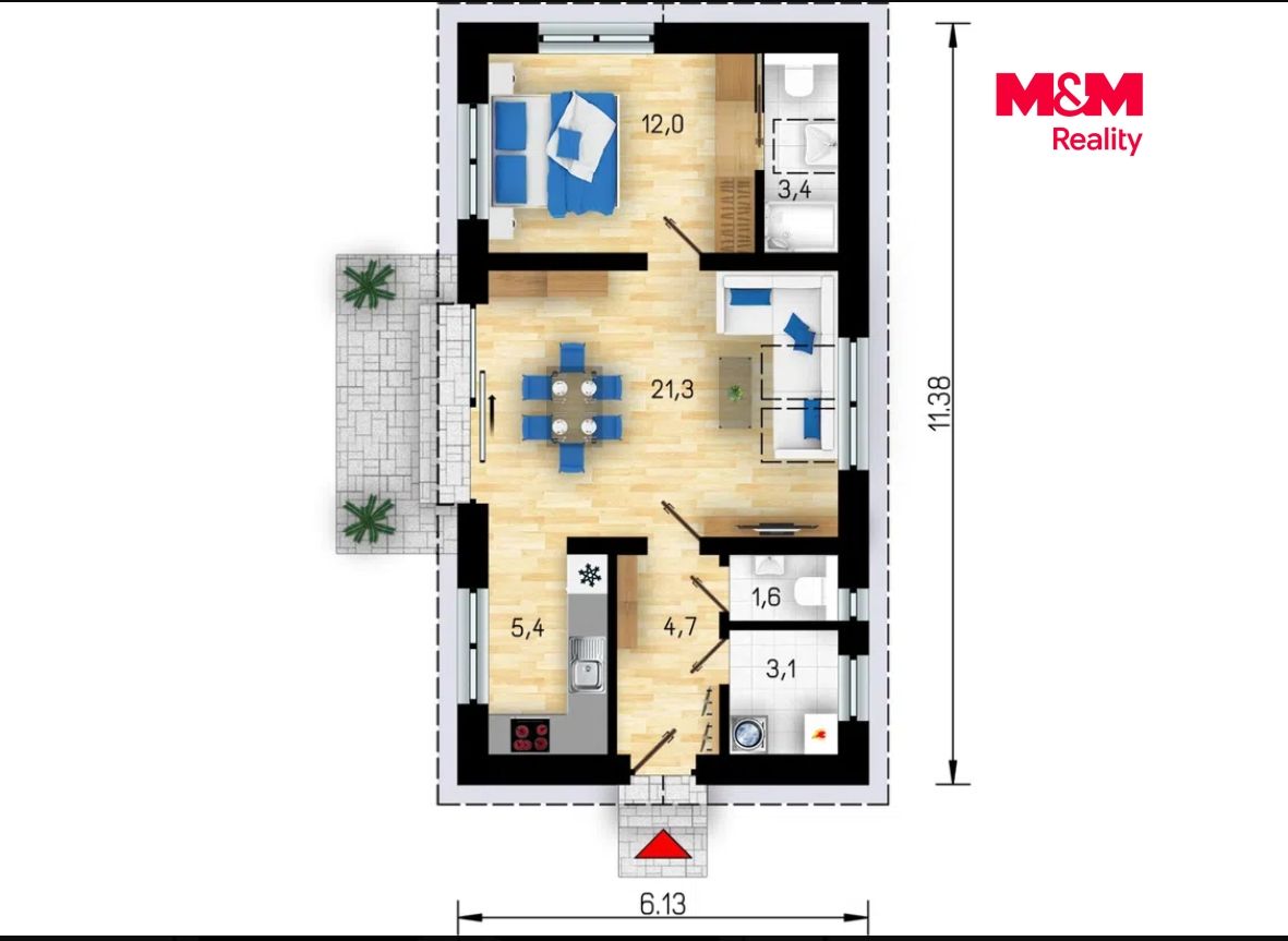 Prodej, Rodinný dům, 52 m², Krušovice, Krušovice – náhled fotky 3