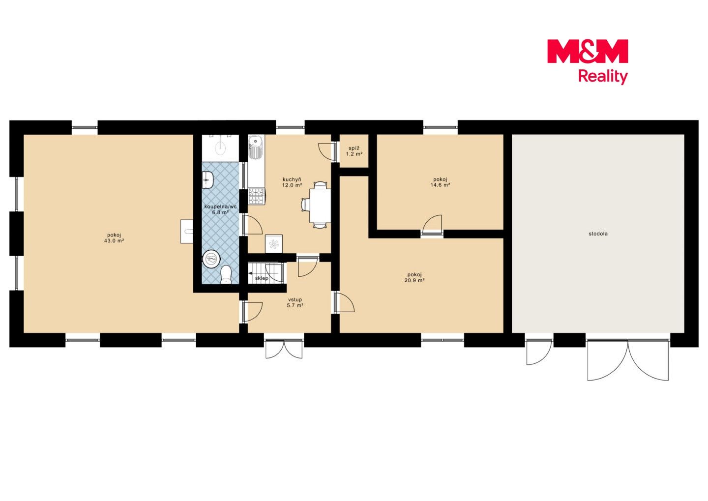 Prodej, Rodinný dům, 205 m², Krejnice, Krejnice – náhled fotky 9