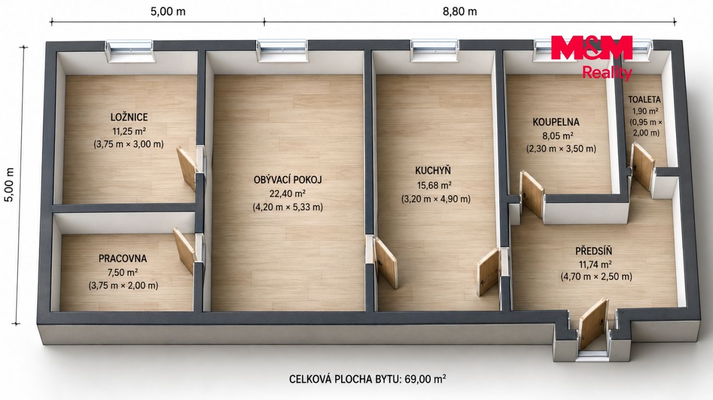 Prodej, Byt 2+1, 69 m², Jihlava, Havlíčkova, Jihlava – náhled fotky 17