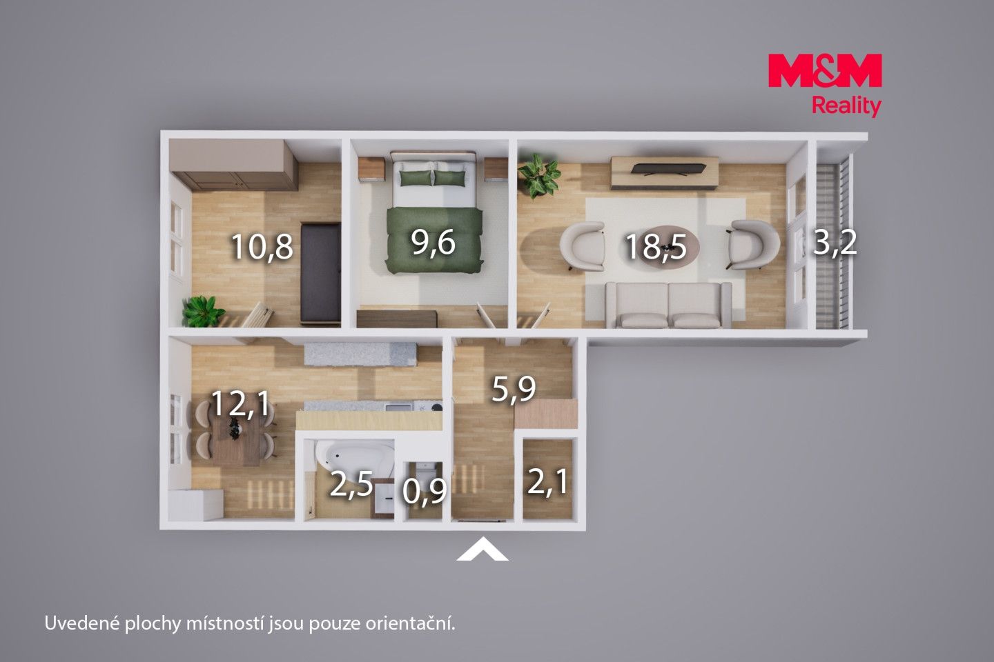 Prodej, Byt 2+1, 64 m², Chlumec, Chlumec – náhled fotky 13