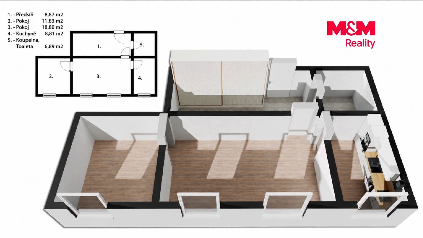 Prodej, Byt 2+1, 58 m², Loučná nad Desnou, Loučná nad Desnou – náhled fotky 18