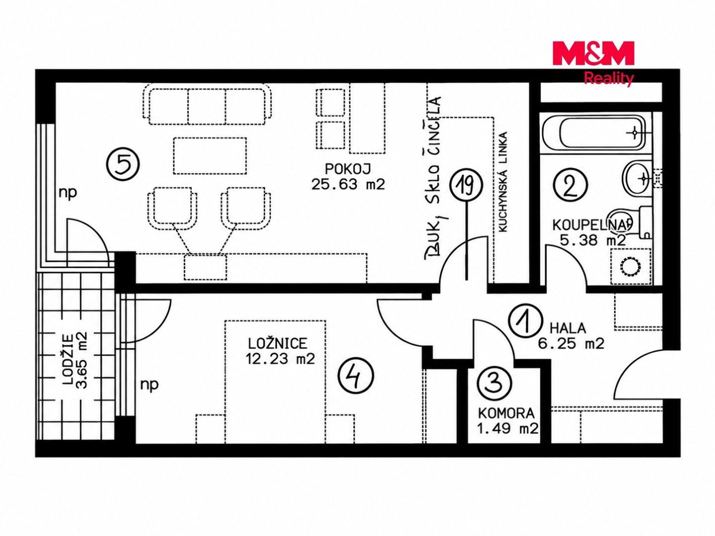 Prodej, Byt 2+kk, 55 m², Praha, Podkovářská, Praha – náhled fotky 9