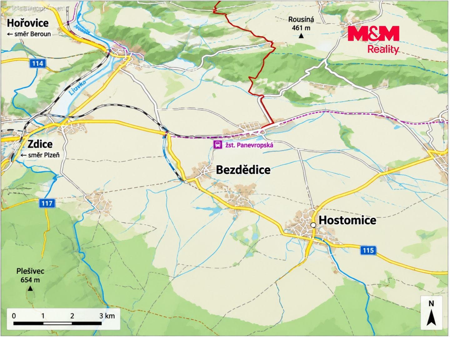 Prodej, Byt 2+kk, 54 m², Hostomice, Hostomice – náhled fotky 5