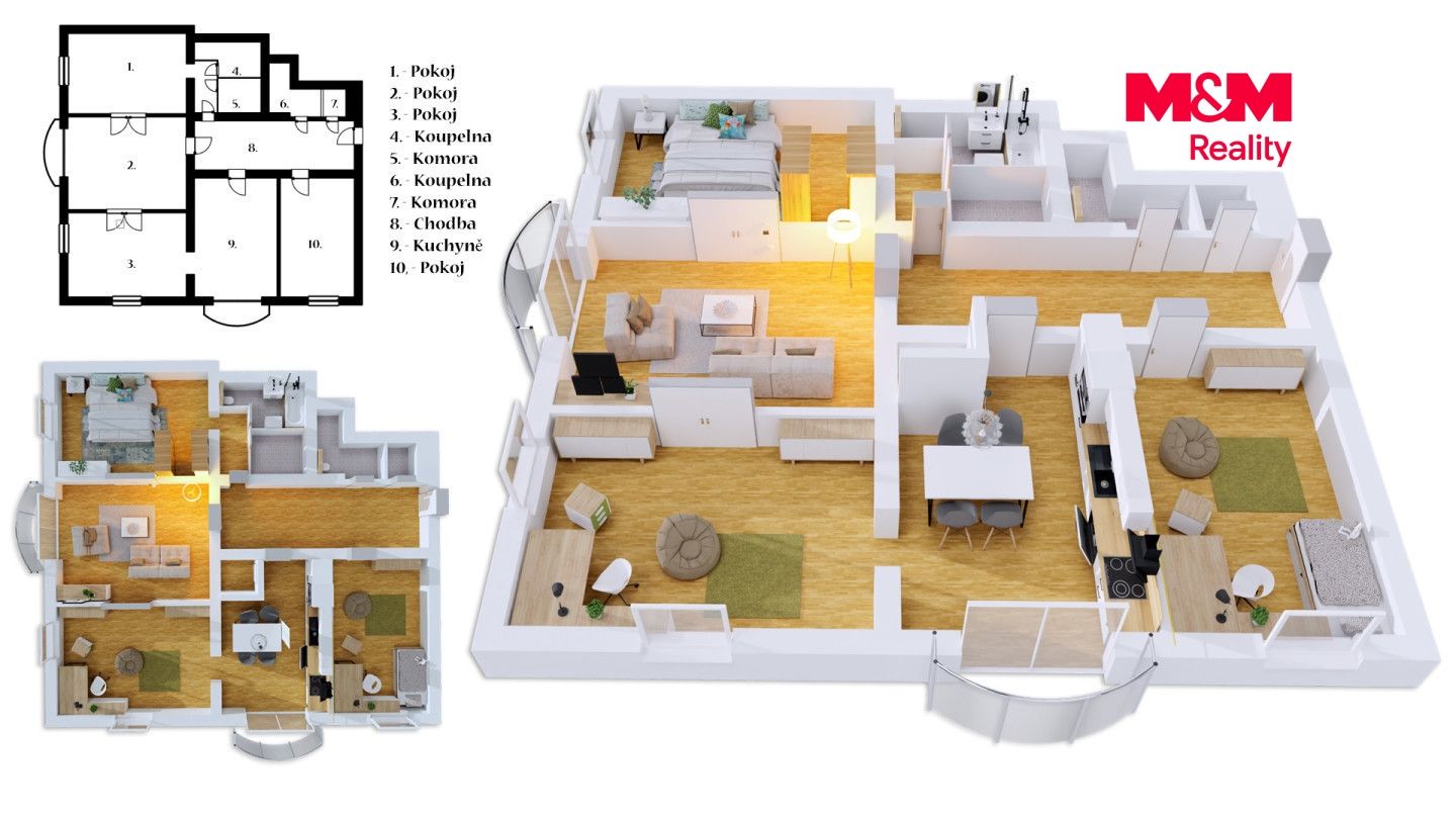 Prodej, Byt 4+1, 148 m², Praha, Trojická, Praha – náhled fotky 4